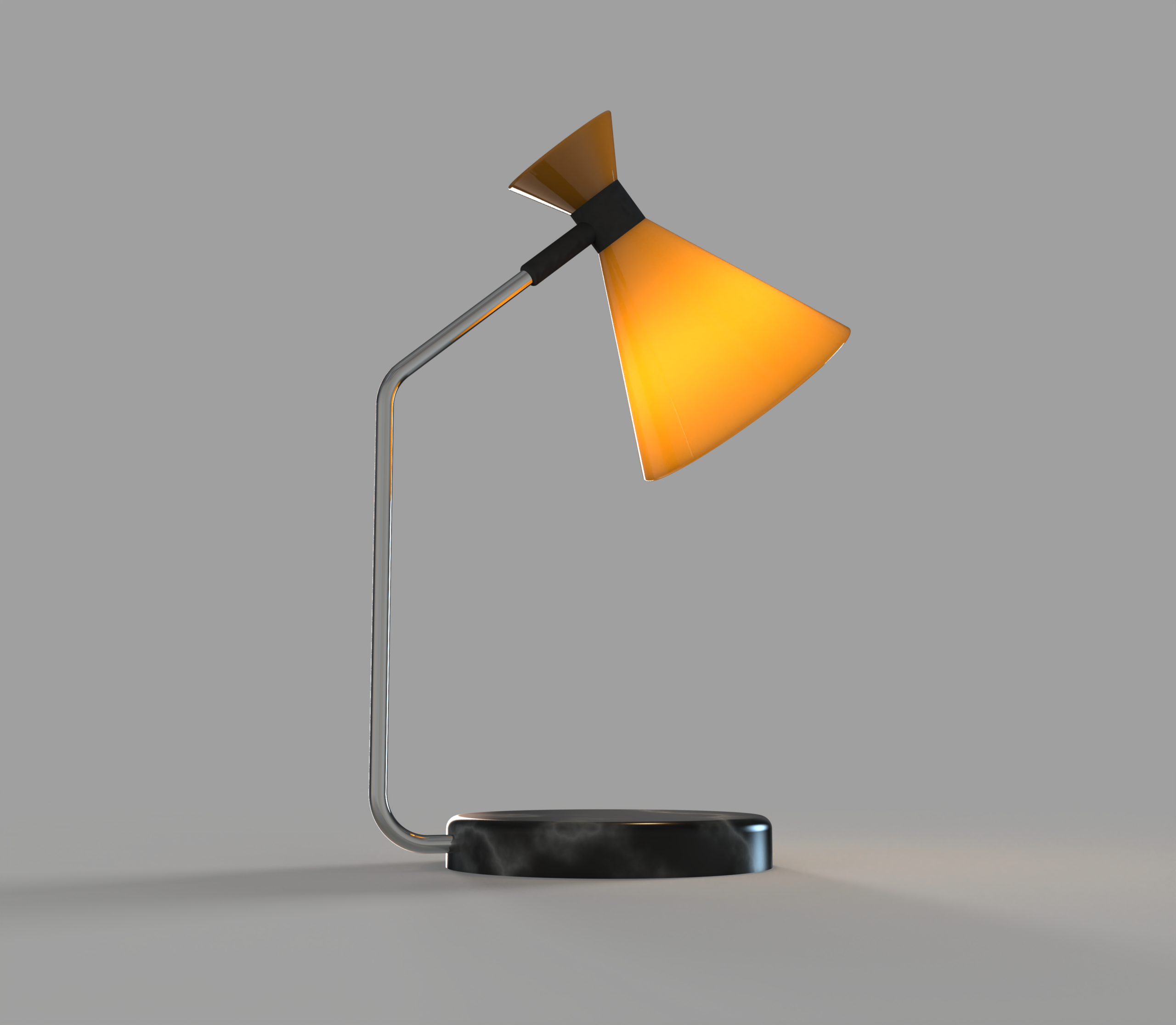 render & 3d modeling - porcelain bone lampshade
