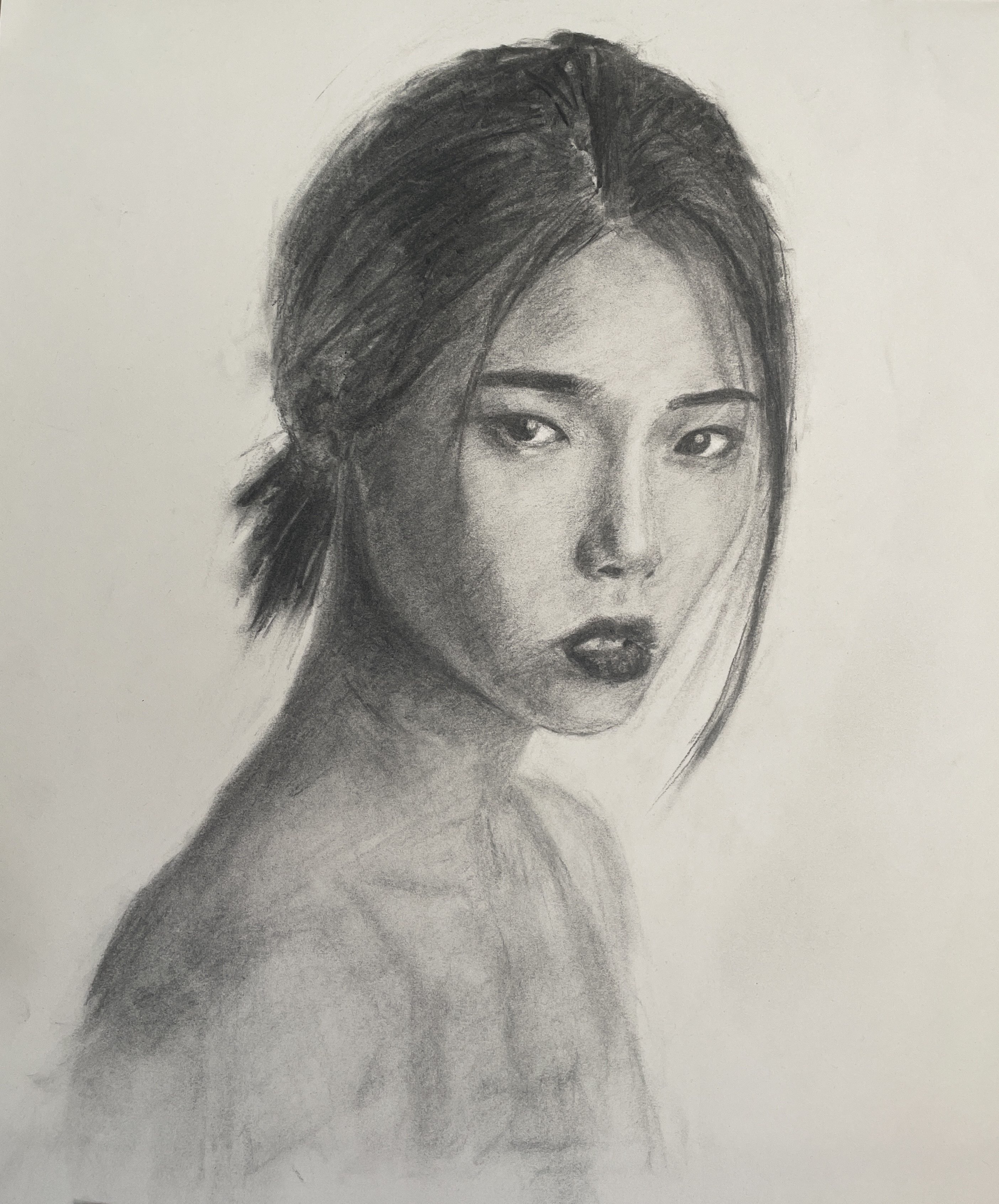 charcoal on paper