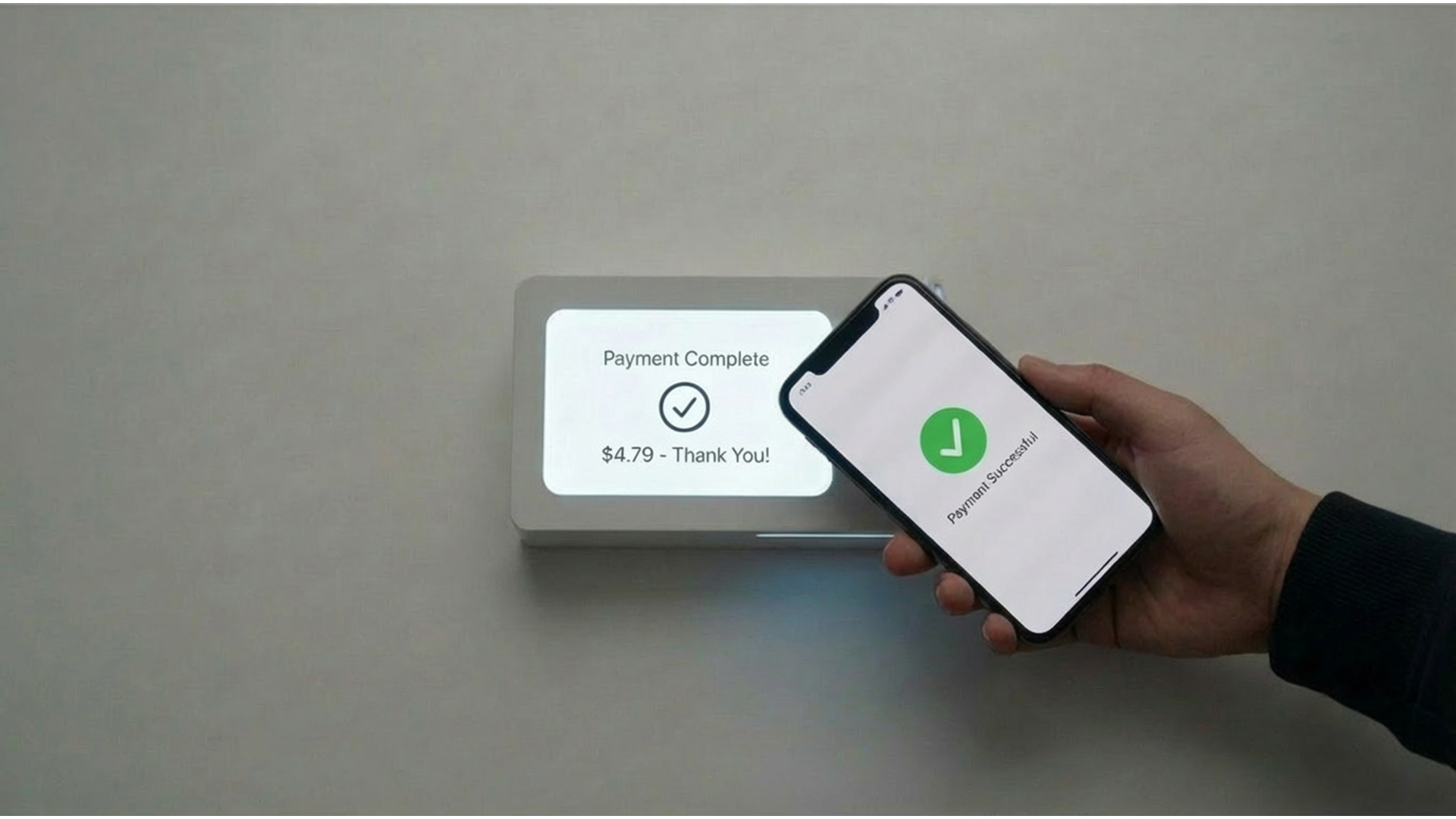 change phone screen to signal that payment was successful change phone screen to signal that payment was successful
